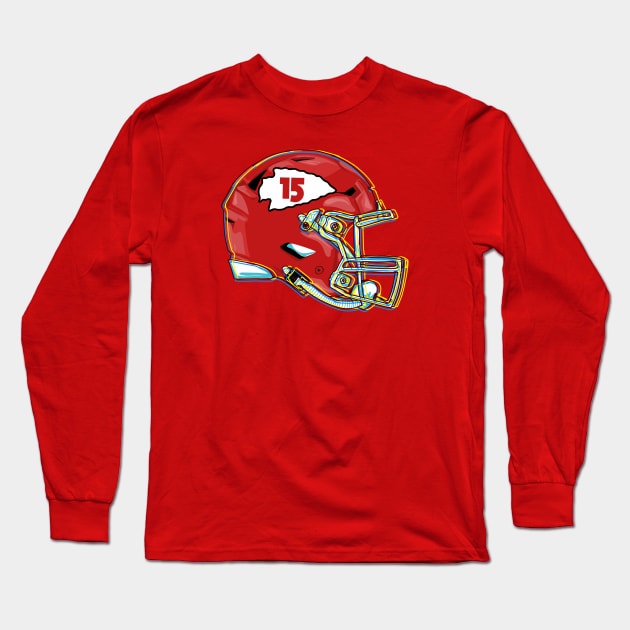 Patrick mahomes 15 Long Sleeve T-Shirt by Mic jr